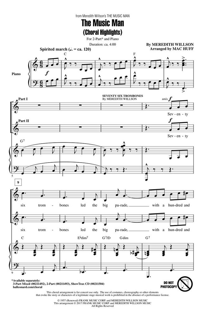 Music Man, The (Choral Highlights)